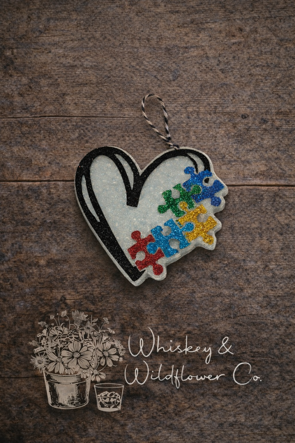 Custom Freshie - Autism Awareness Heart
