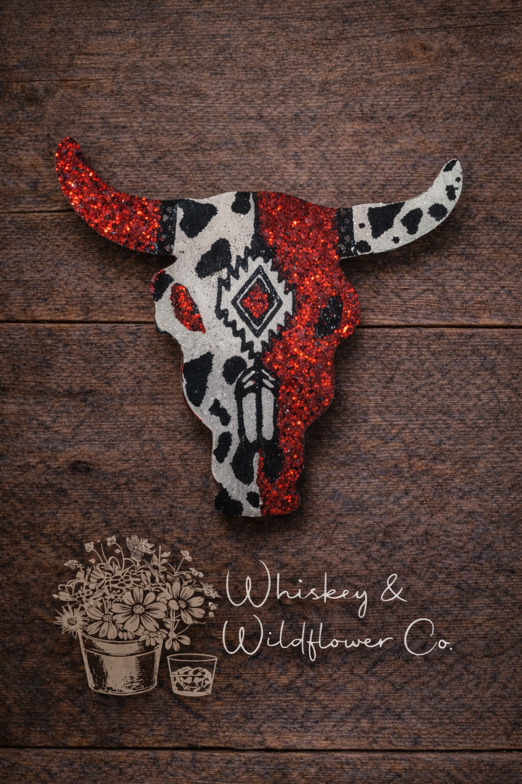 Custom Freshie - Bull Skull (no fringe)