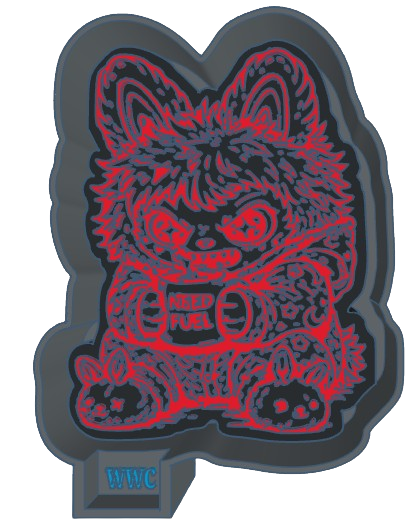 LaBubu Inspired Coffee Fiend Silicone Freshie Mold