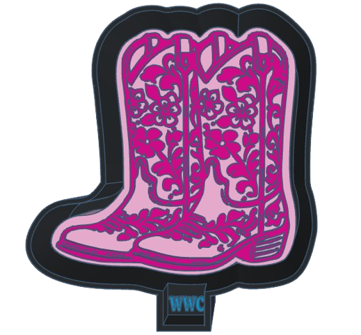 Cowgirl Boots Vent Clip Silicone Freshie Mold
