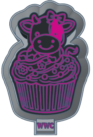 Cupcake Critters - Dairy Cow Silicone Freshie Mold