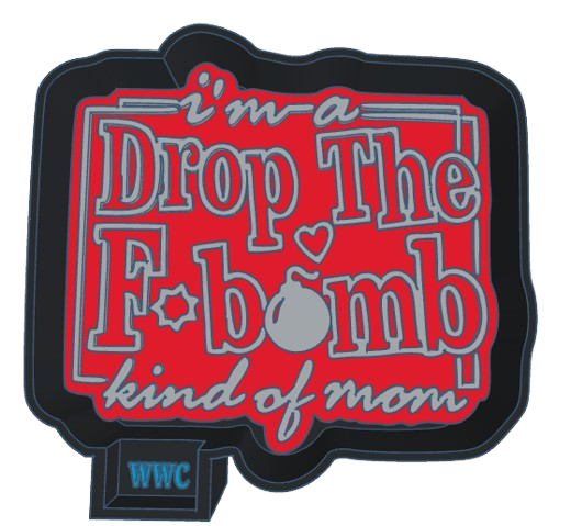 Drop The F-Bomb Silicone Freshie Mold