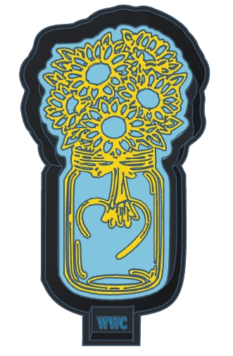 Flower Jar Silicone Freshie Mold