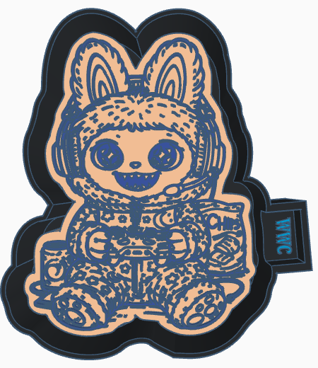 LaBubu Inspired Gamer Silicone Freshie Mold