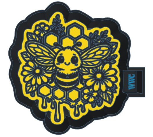 Cute Honey Bee Silicone Freshie Mold