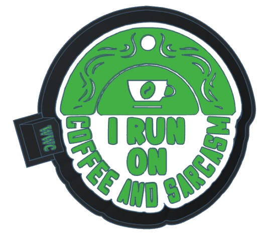 I Run On Coffee & Sarcasm Silicone Freshie Mold