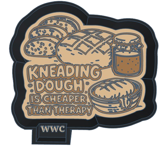 Kneading Dough Is Cheaper Than Therapy Silicone Freshie Mold