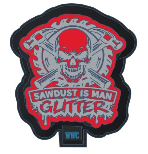 Sawdust is Man Glitter Silicone Freshie Mold