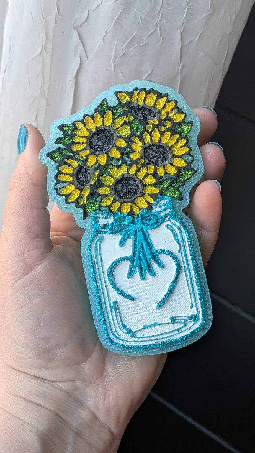 Custom Freshie - Mason Jar Bouquet