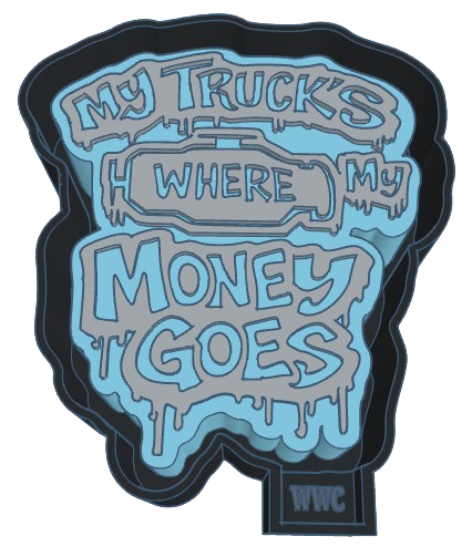 My Trucks Where My Money Goes Silicone Freshie Mold