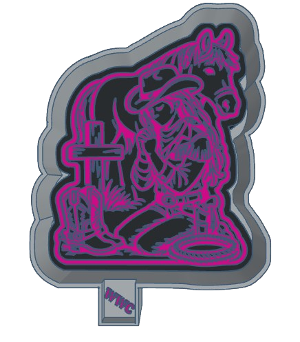 Praying Cowgirl Silicone Freshie Mold