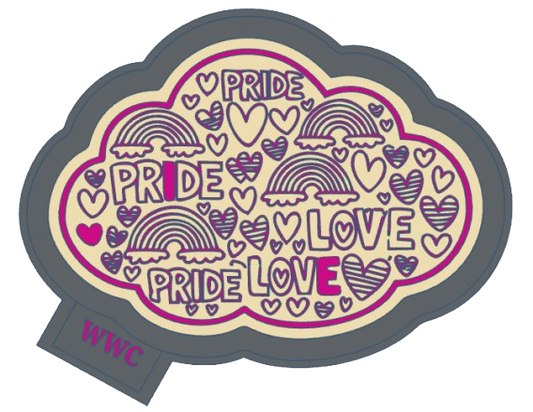 Pride Cloud Silicone Freshie Mold