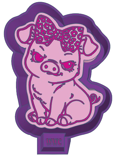 Sassy Pig Silicone Freshie Mold