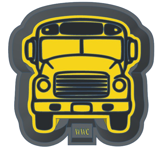 School Bus Silicone Freshie Mold