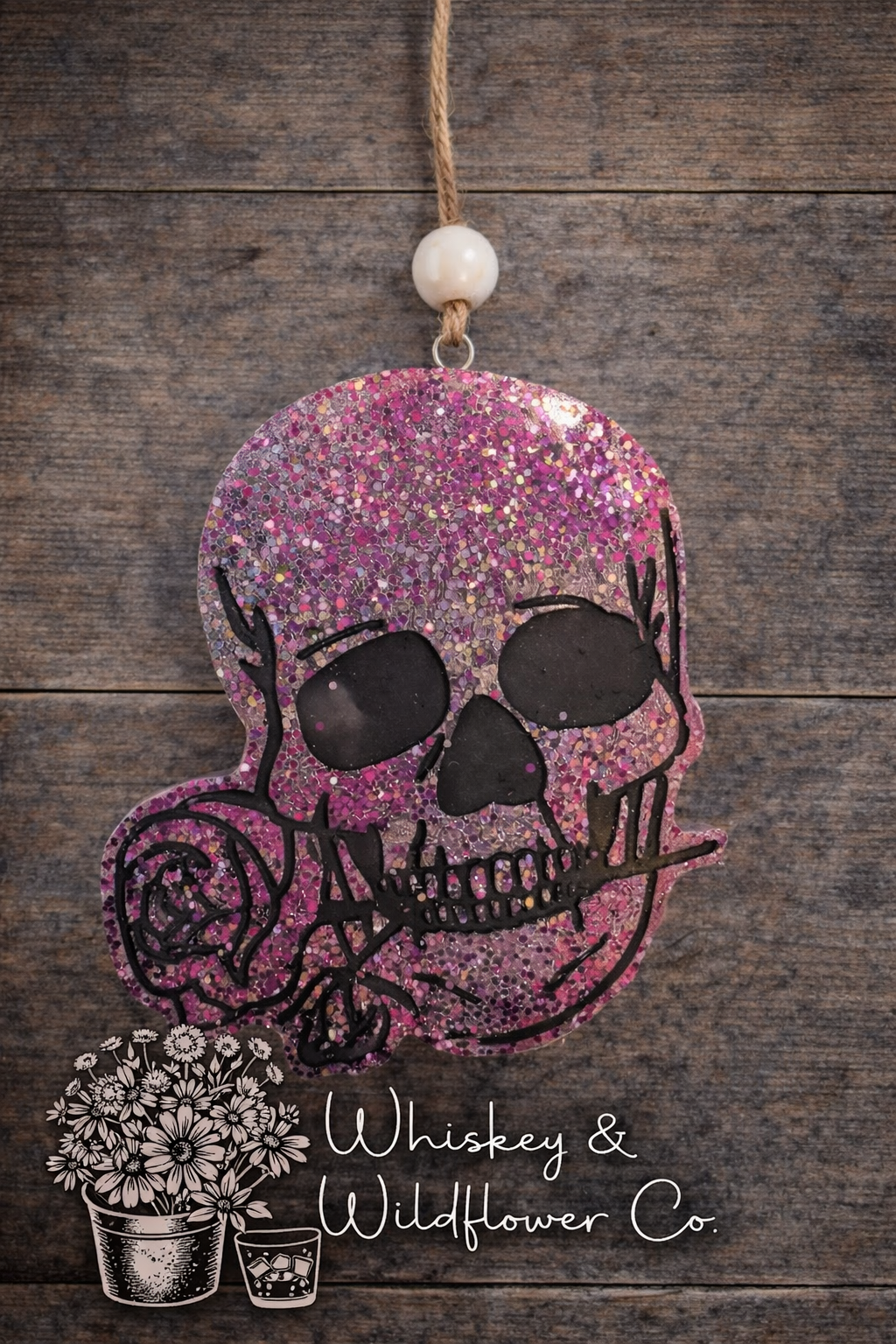 Custom Freshie - Skull & Rose