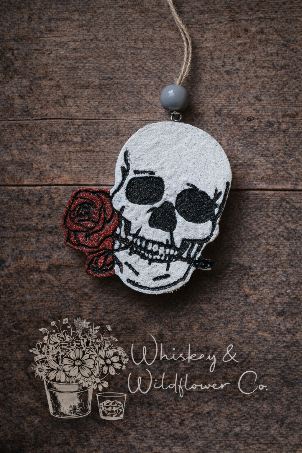Custom Freshie - Skull & Rose