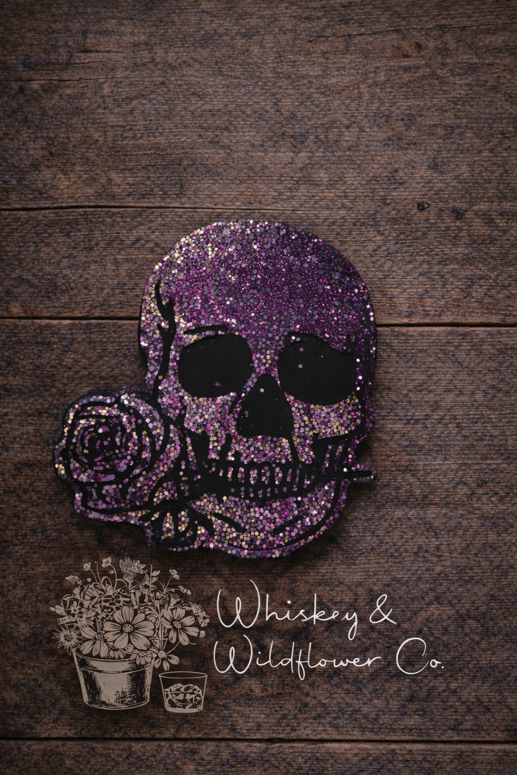 Custom Freshie - Skull & Rose