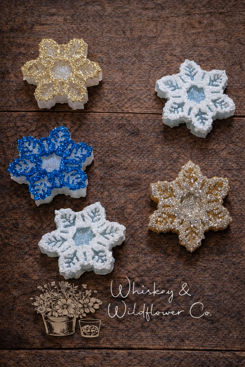 Custom Freshie Vent Clip - Snow Flake ( Quantity 1 )