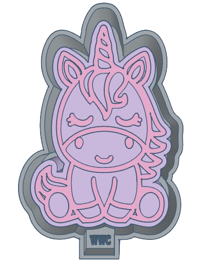 Unicorn Silicone Freshie Mold